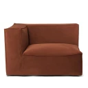 Ferm Living Catena Sofa Armrest Left S400 Rich Velvet   21 Rust