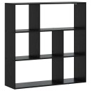 vidaXL Bokskap 102 x 29 x 103,5 cm Konstruert tre Svart eik
