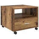 vidaXL Kaffebord Gammelt tre 55 x 55 x 45 cm Konstruert tre