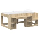  Barneseng med oppbevaring Sonoma eik 80 x 160 cm Konstruert tre