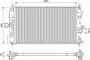 VALEO 701237 Radiator motorkjøling