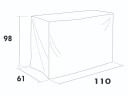 Hillerstorp Møbelbeskyttelse Til utendørs kjøkken 110 x 61 x 98 cm Grå