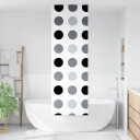 Dusjrullgardin 60x240 cm Stoff Bredde 56 cm
