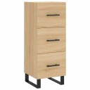 vidaXL Skjenk sonoma eik 34,5x34x90 cm konstruert tre