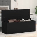  Oppbevaringsboks svart 102x35x35 cm konstruert tre