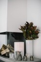 Skogsberg & Smart Hurricane Lyslykte 9 cm Silver