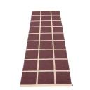 Pappelina Vevd Teppe Criss Burgundy 70x225 cm