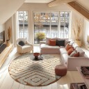 Runde tepper   Holwell Natural Cotton Shaggy off white/brun Størrelse: Ø 200 cm
