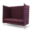 Vitra Nyrenset Lilla Alcove 3-seter kontorsofa med høy rygg