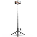 Tech-Protect L09s Bluetooth Selfie-Stick Stativ Sort