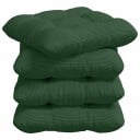  Seteputer 4 pcs Mørkegrønn 40 x 40 cm Corduroy stoff