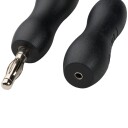 E-stim Systems Tens Adapterpar 2 mm til 4 mm - Svart