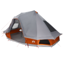 Tipi telt med tak Grå og Oransje 466 x 310 x 240 cm taft