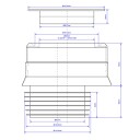 Altech Reservedel Klosettstuss Eksentrisk C C 20mm 110mm