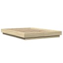  Sengeramme sonoma eik 140x200 cm konstruert tre 8721102618291