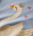 Name It Collegegenser   Lang   NmfValona   Dempet Blue/Swan Prin   Name It   4 år (104)   Collegegenser   Lyseblå