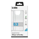 SBS Skinny Mobildeksel for iPhone 16 Pro Max - Gjennomsiktig