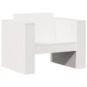  Hagesofa hvit 79x60x62 cm heltre furu 832366