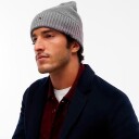 Tommy Hilfiger Th Flag Pima Cotton Beanie   Grey   ONE SIZE