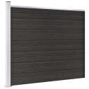 vidaXL Gjerdepanel WPC 175x146 cm grå