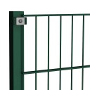 vidaXL Gjerdepanel med stolper jern 1,7x0,8 m grønn
