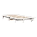  Sengeramme uten madrass hvit 90x190 cm heltre furu 8721102851568