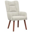  Avslappende stol Krem 63 x 67 x 94 cm Fløyel