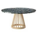 Tom Dixon Fan bord natur steintopp 90 cm pebble