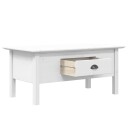 vidaXL Salongbord BODO hvit 100x55x45 cm heltre furu