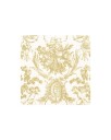Romantic Toile serviett gull 20 pk