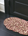 HAY Coco dørmatte 40x80 cm Swirl bordeaux off white