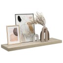 vidaXL Flytende vegghylle eik 90x23,5x3,8 cm MDF