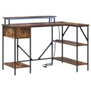  Skrivebord Røkt eik 120 x 79 x 86.5 cm Konstruert tre