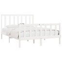 vidaXL Sengeramme hvit heltre 140x200 cm
