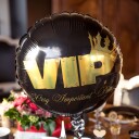 Santex Folieballong VIP Svart Gull 6686 0-11