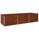 vidaXL Hevet Hagebed Rusten 240 x 80 x 55 cm papp