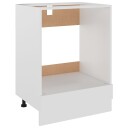 vidaXL Ovnskap hvit 60x46x81,5 cm sponplate