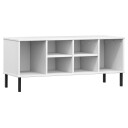  Skohylle med metallben hvit 106x35x45 cm heltre OSLO 8720845578046