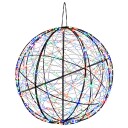 vidaXL Julefiniallys 750 LED-lys Flerfarget Diameter 50 x 52 cm