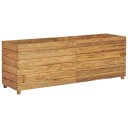 vidaXL Høybed 150x40x55 cm resirkulert teak og stål