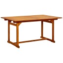  Utendørs spisebord 150 200x100x75 cm heltre akasie