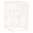  Søppeldunkskur hvit 84x90x128,5 cm heltre furu