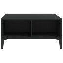 vidaXL Salongbord svart 60x60x30 cm sponplate
