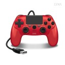 Hyperkin Nuforce kablet kontroller for PS4/ PC/Mac rød