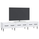  TV skap med skuff Hvit 147 x 34,5 x 30 cm Konstruert tre