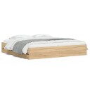  Sengeramme med skuffer sonoma eik 160x200 cm konstruert tre 8721012244788