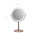 Gillian Jones Rechargeable LED Table Mirror X1/X10     Copper 10218 84