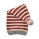 Wheat nisselue til baby og barn red stripe