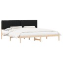  Sengeramme med Polstret Hodegjerde Svart 200 x 200 cm