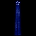 vidaXL Juletrelys 320 LEDs blå 375 cm